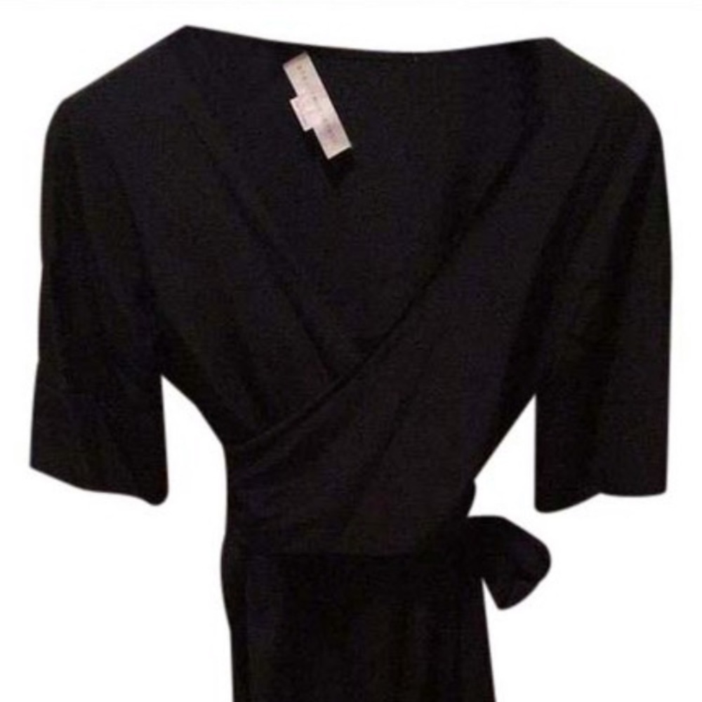 Stella McCartney Silk Black Wrap Dress